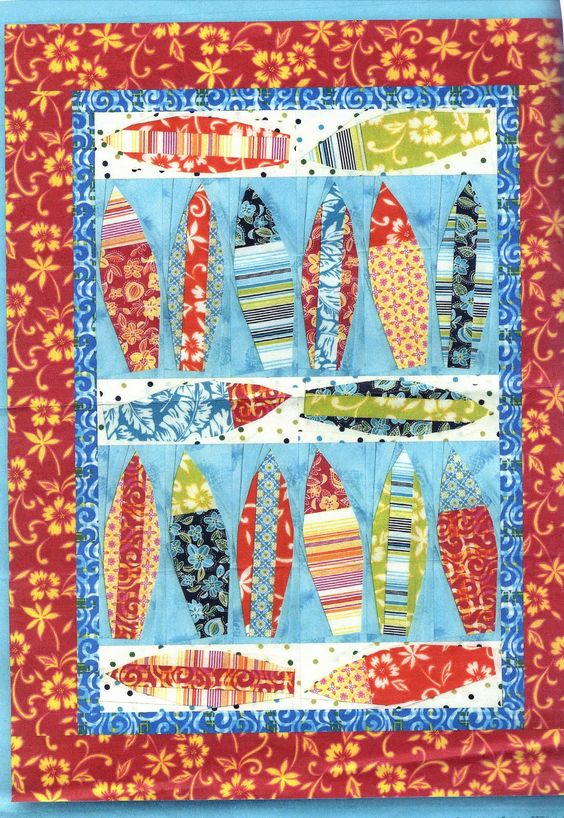 Surfboard CLM0910197 Quilt Blanket