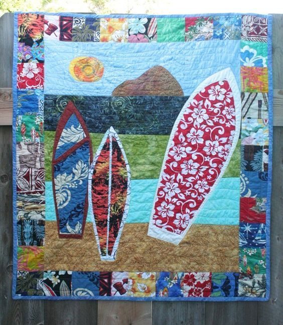 Surfing CL1306114 Quilt Blanket