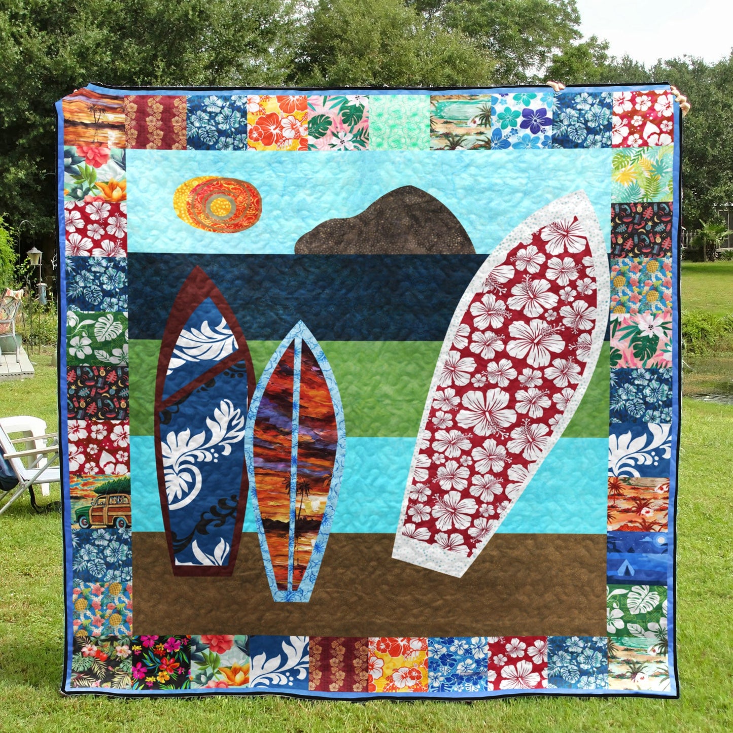 Surfing CL1306114 Quilt Blanket