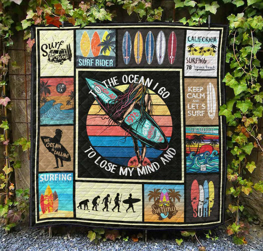 Surfing NG130704B TBG Quilt Blanket
