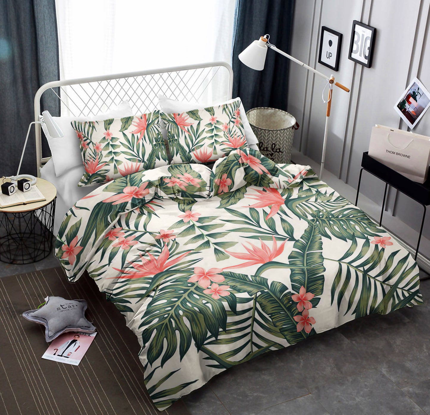 Sweet Tropical Flower Palm Leaves CLA19100569B Bedding Sets
