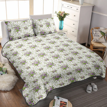 Sweet Violets CLA2110476B Quilt Bedding Set