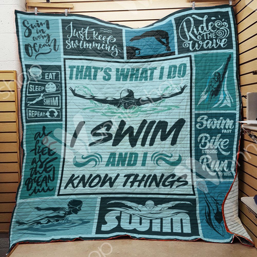 Swimming CLD220744 Quilt Blanket