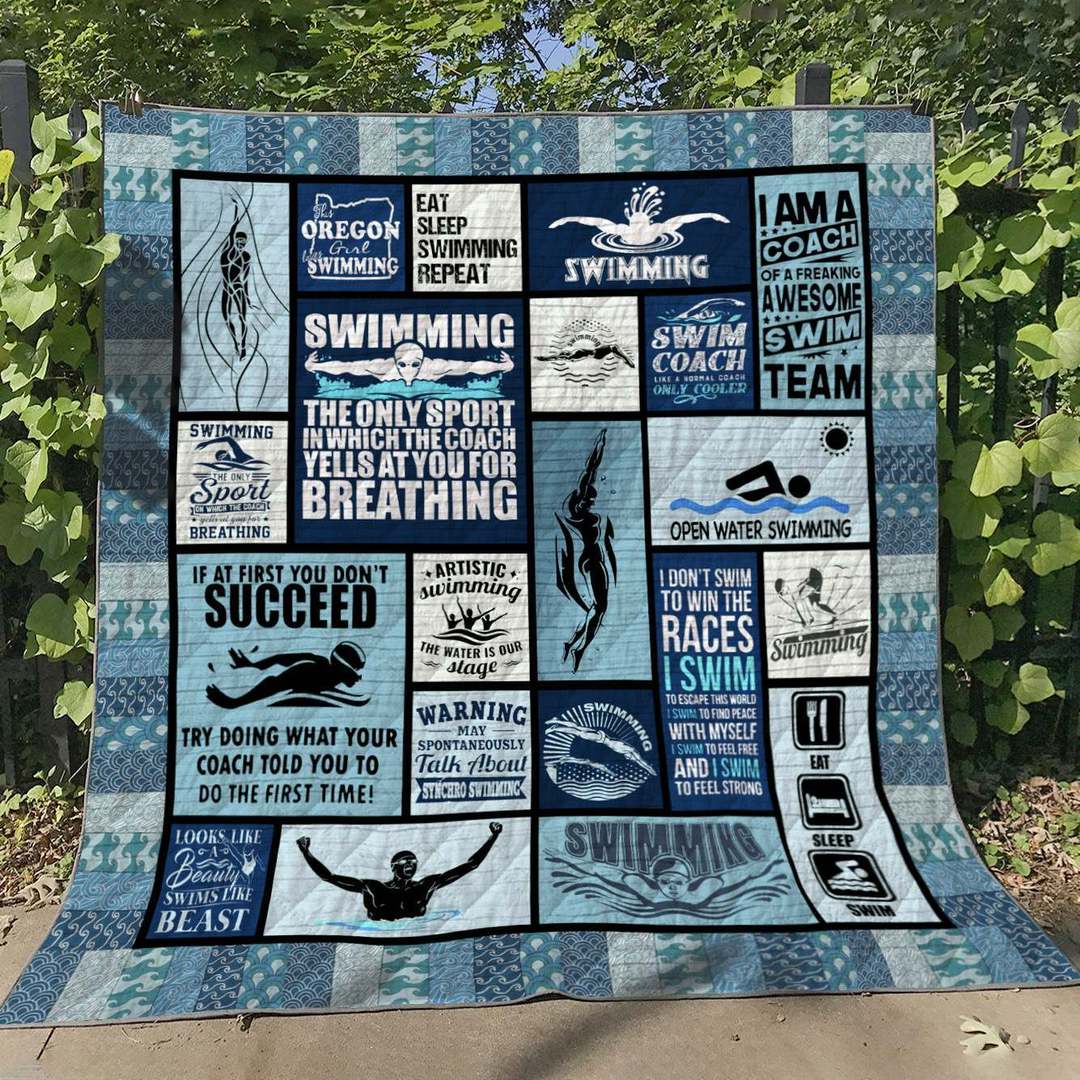 Swimming Coach VB040632 Quilt Blanket