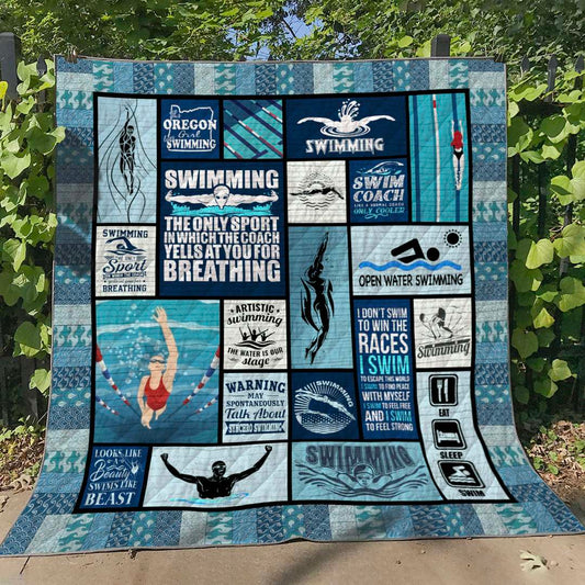 Swimming Coach VB050631 Quilt Blanket
