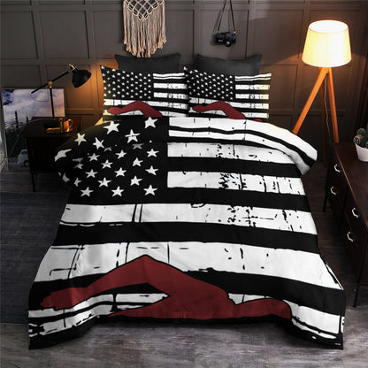 Swimming American Flag CLM260867 Bedding Sets