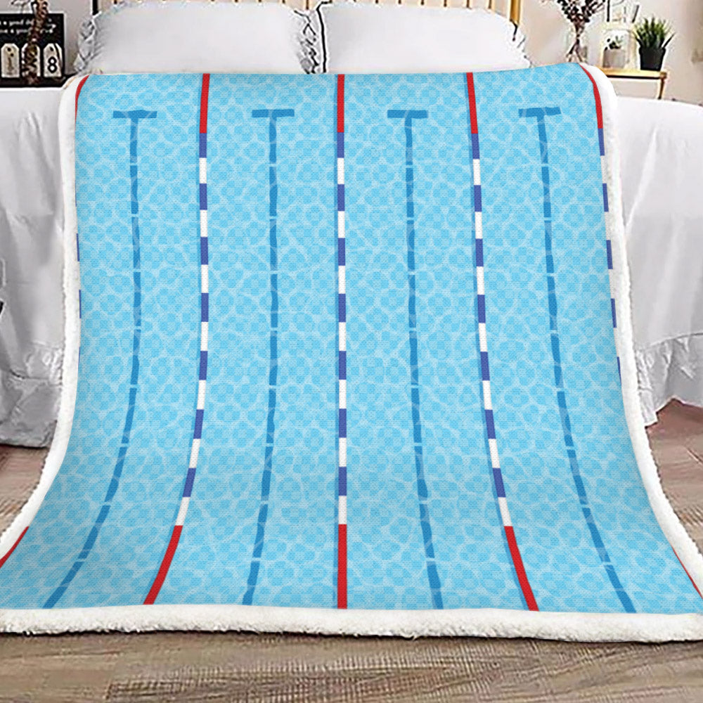 Swimming CG1809162TT Sherpa Fleece Blanket