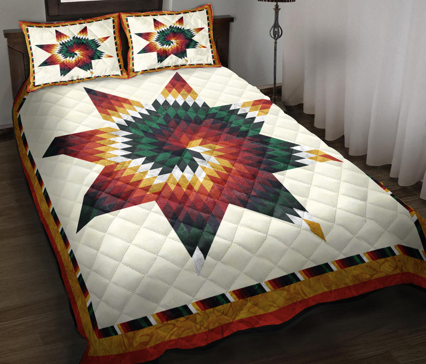 Swirl Star Quilt Bedding Set MT260507ABS