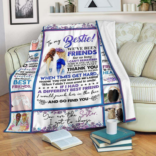 TO MY BESTIE CLA25100872F Sherpa Fleece Blanket