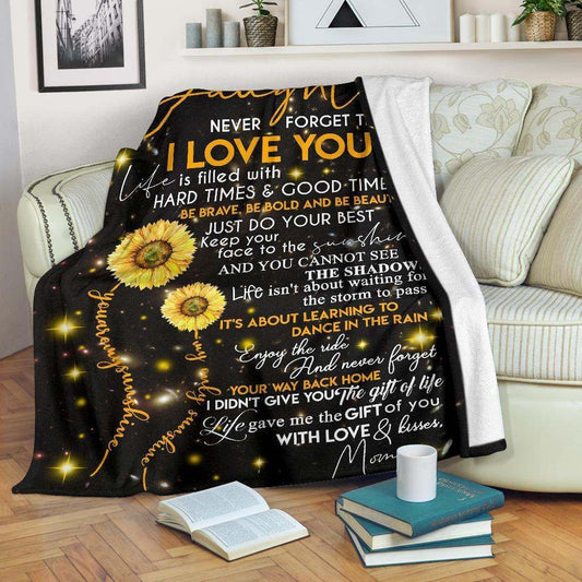 TO MY DEAR DAUGHTER CLA25100846F Sherpa Fleece Blanket