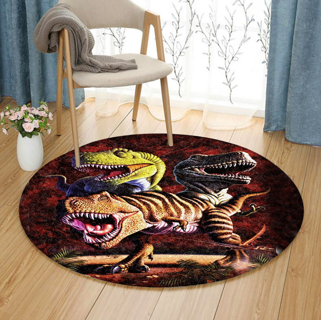 T Rex Dinosaur TL170831TM Round Area Rug