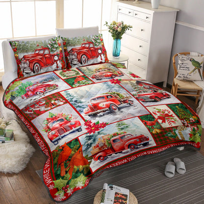 Take A Little Christmas With You Quilt Bedding Set TM140908