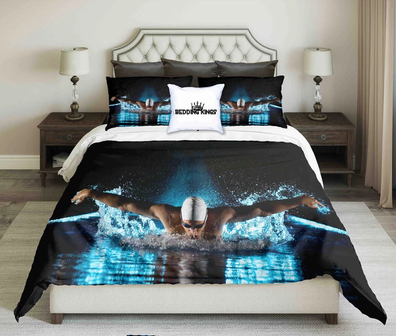 Taking Breath Swimming CLM1410199B Bedding Sets