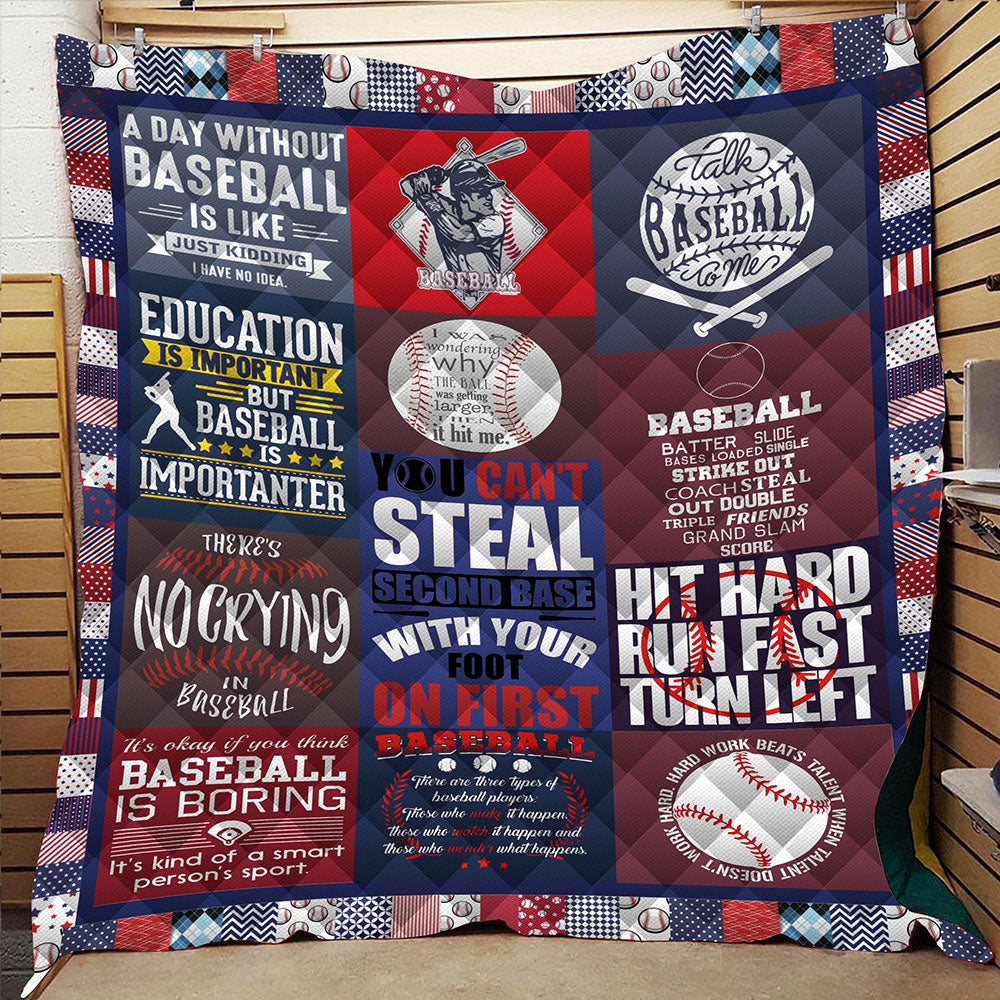 Talk Baseball To Me ND181010 Quilt Blanket