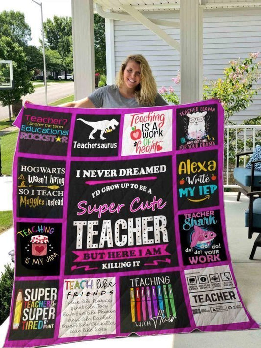 Teacher CL08110408MDQ Quilt Blanket