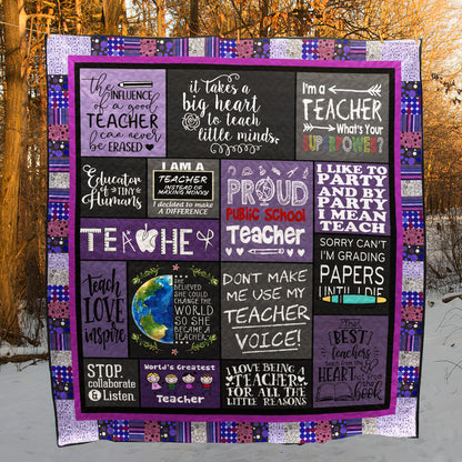 Teacher TD21110046 Quilt Blanket