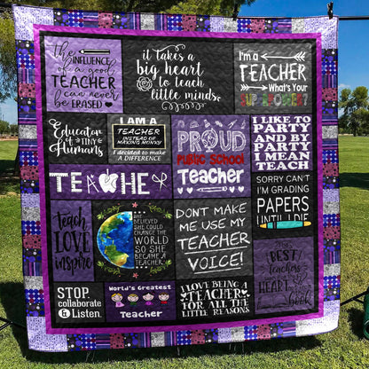 Teacher TD21110046 Quilt Blanket