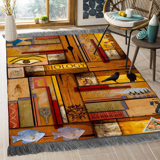 Teacher Biology BT2409183O Decorative Floor-cloth