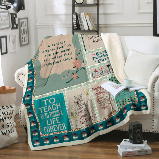 Teacher CL02111032MDF Sherpa Fleece Blanket