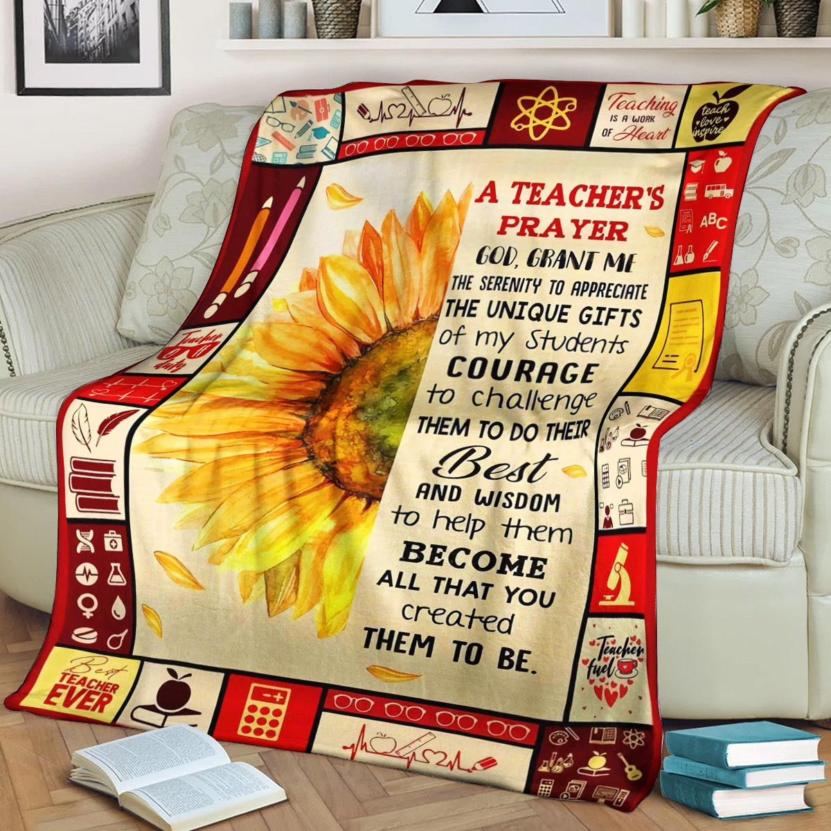 Teacher CL260887MDF Sherpa Fleece Blanket