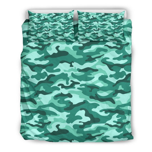 Teal Camouflage CL16100686MDB Bedding Sets