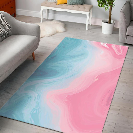Teal Pink Liquid Marble CL17100621MDR Rug