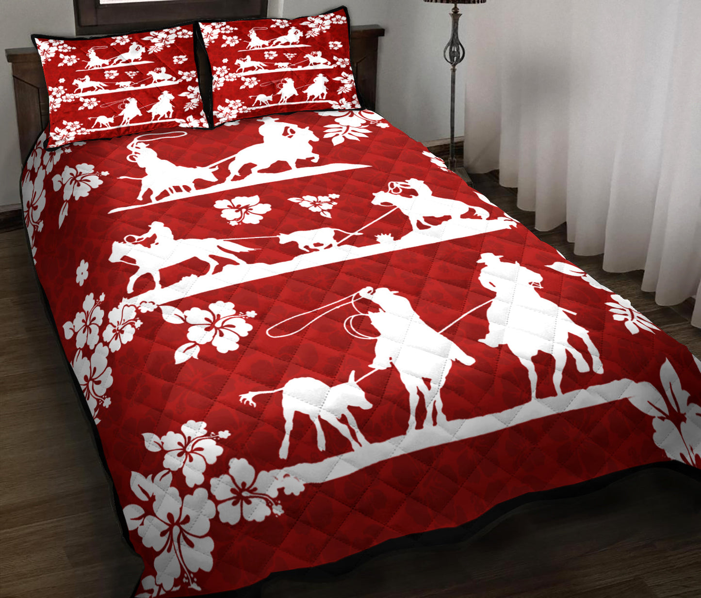 Team Roping Quilt Bedding Set HM140903M