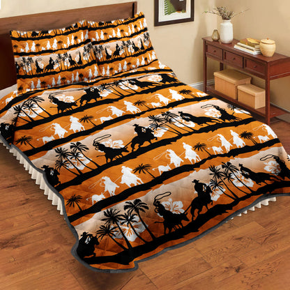 Team Roping Quilt Bedding Set TL160917