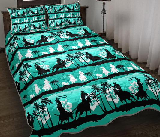 Team Roping Quilt Bedding Set TL170901