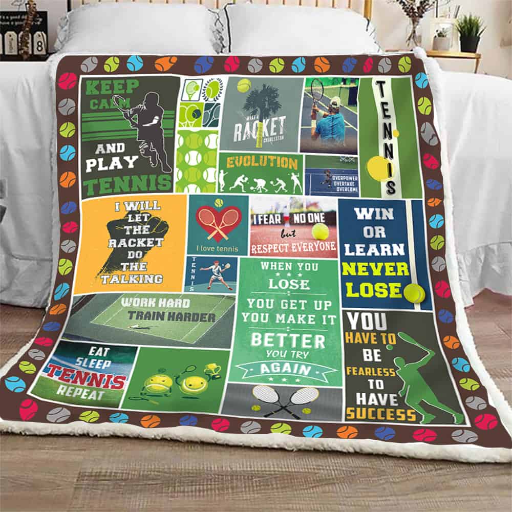 Tennis CL301297MDF Sherpa Fleece Blanket