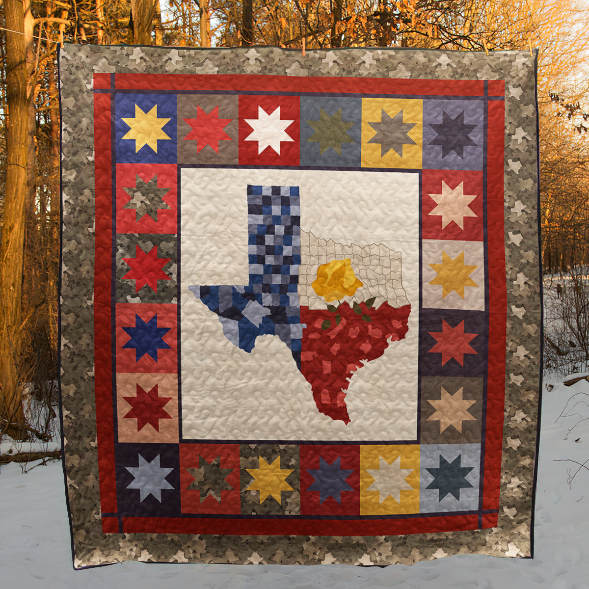 Western Texas Quilt Blanket HN090604M