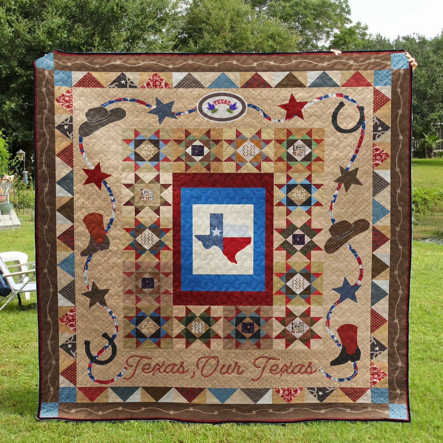 Texas Quilt Blanket HN130605M