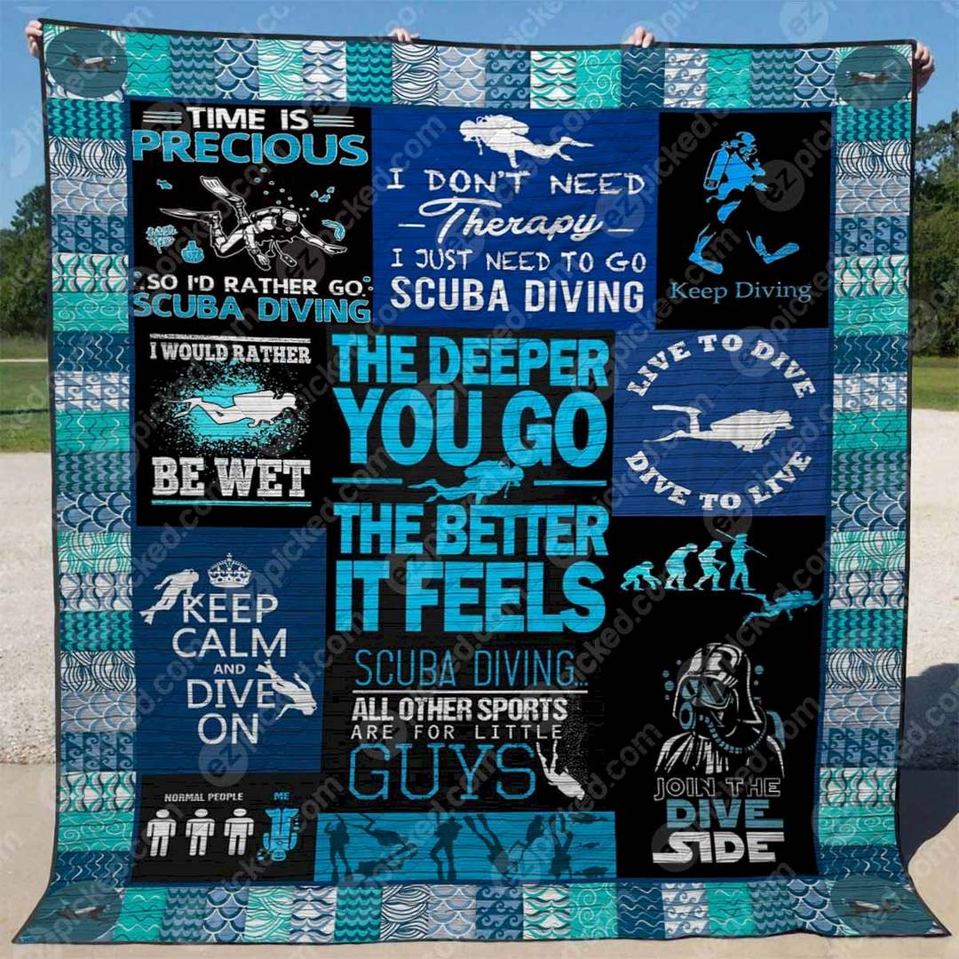 The Deeper You Go The Better It Feels PKD210635 Quilt Blanket