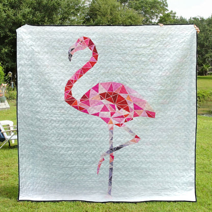 The Flamingo CLA1210338Q Quilt Blanket