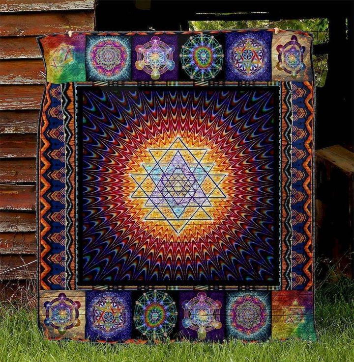 The Flower Of Life BS1704 5 Quilt Blanket