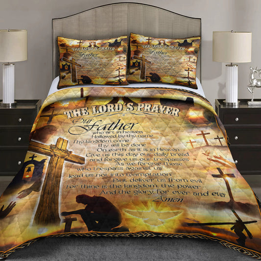 The Lord Prayer Quilt Bedding Set TL130604QS