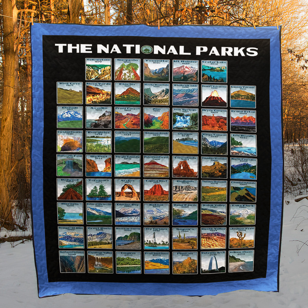 The National Parks CL05120365MDQ Quilt Blanket