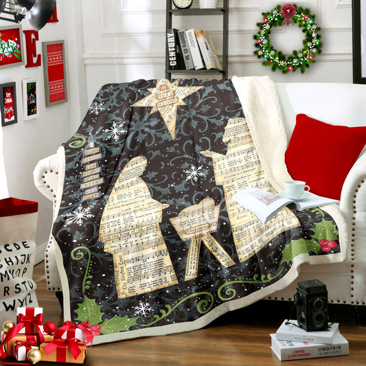 The Nativity Sherpa Fleece Blanket MN2110010