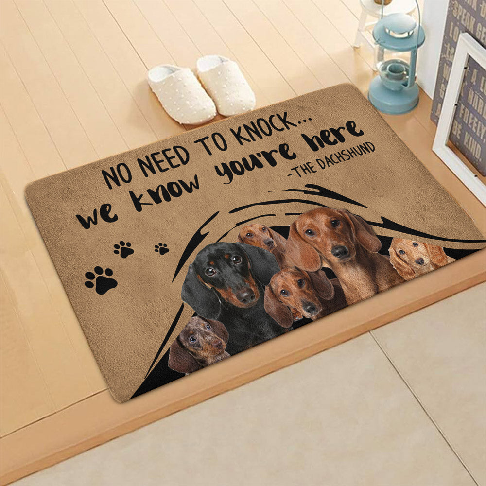 The Dachshund CLA1710093D Non-slip Door mats