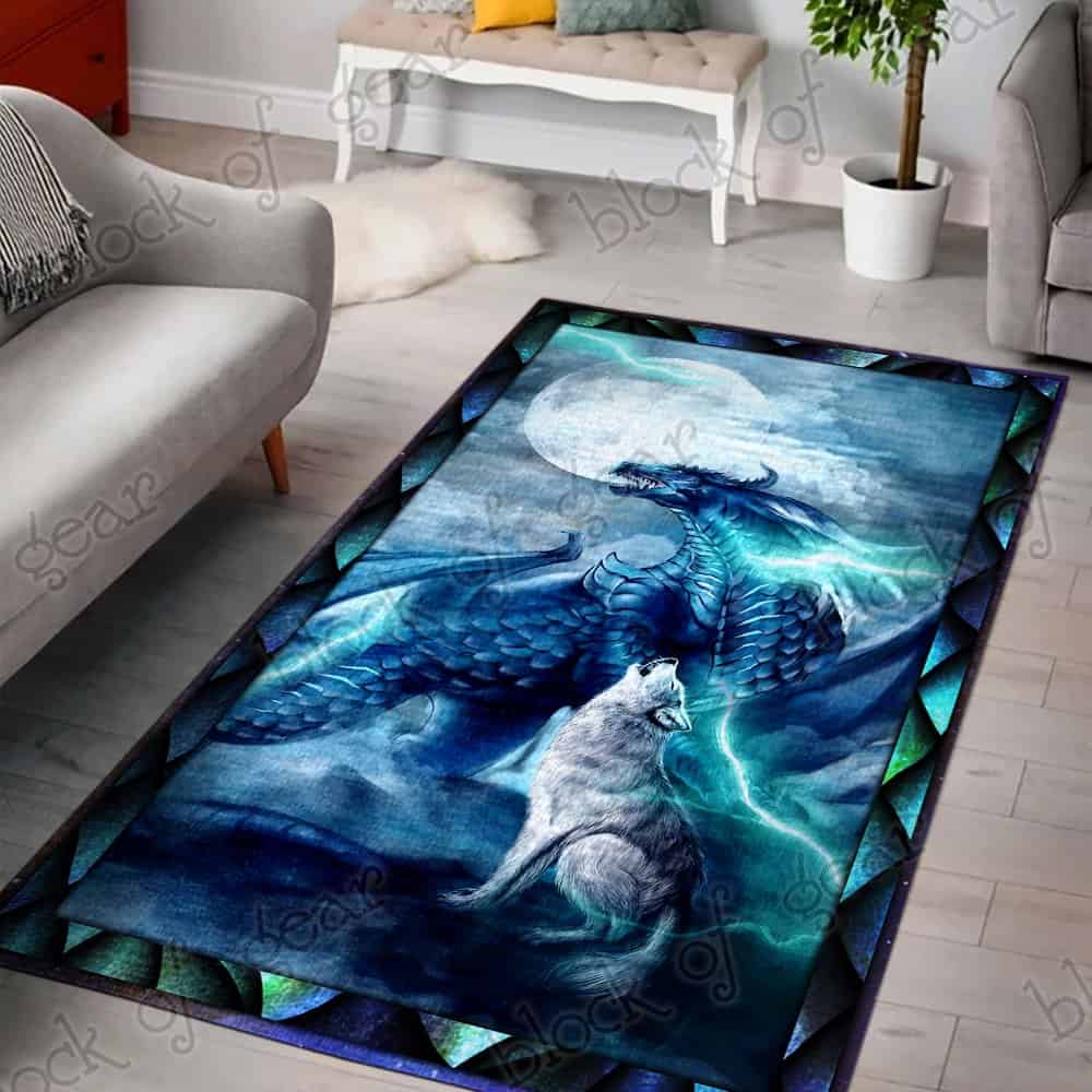 The Dragon Wolf Moon CL11100058MDR Rug