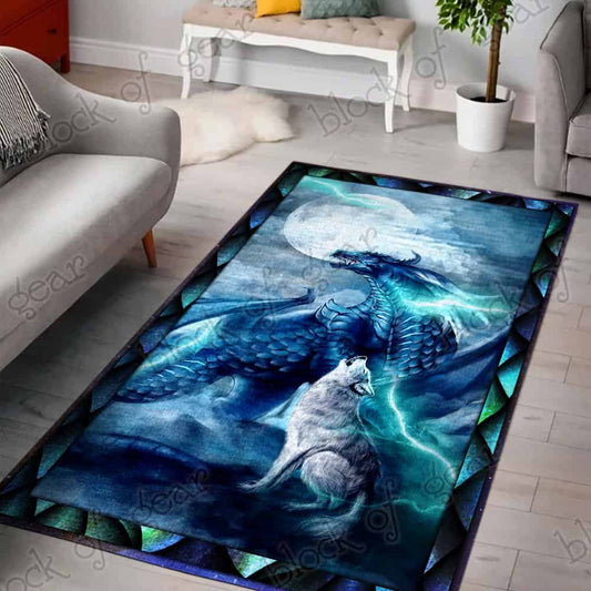 The Dragon Wolf Moon CL11100058MDR Rug