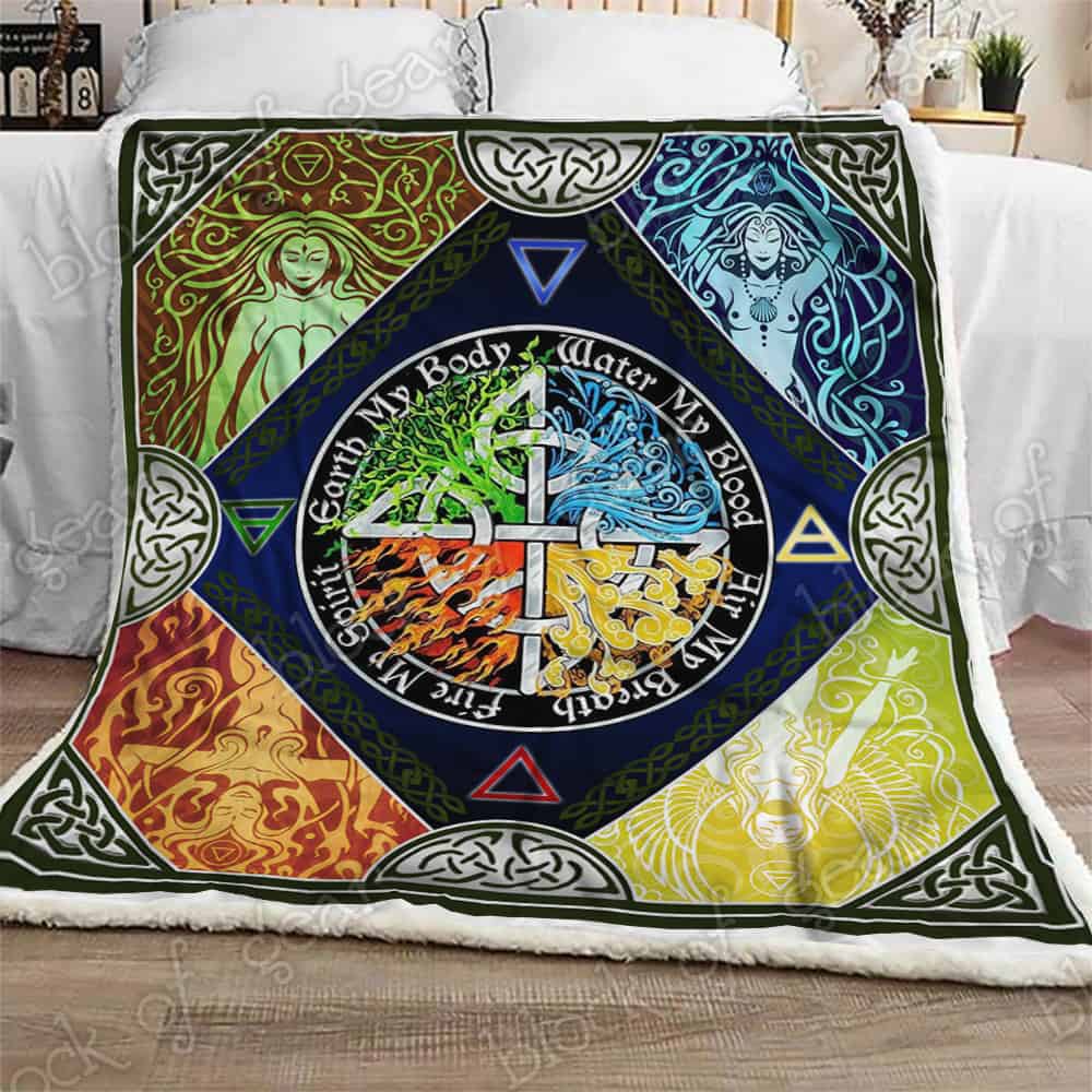The Four Elements Pagan CL2709456MDF Sherpa Fleece Blanket