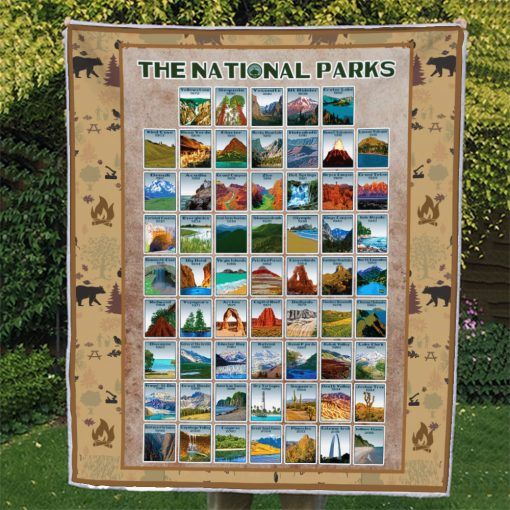 The National Parks CL05120333MDF Sherpa Fleece Blanket