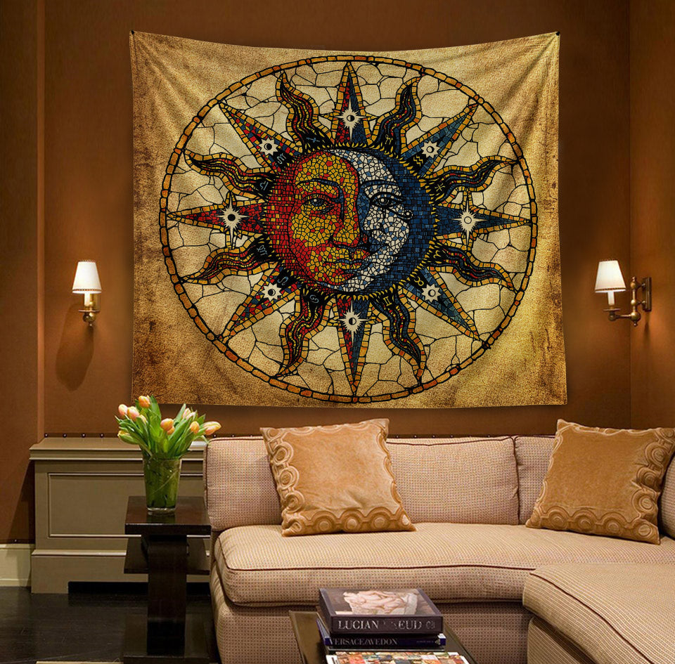 The Sun And The Moon TT130810TM Decorative Wall Hanging Tapestry