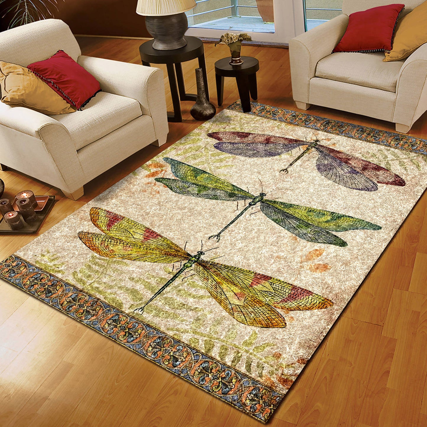 The Three Dragonflies CLM100826 Rug