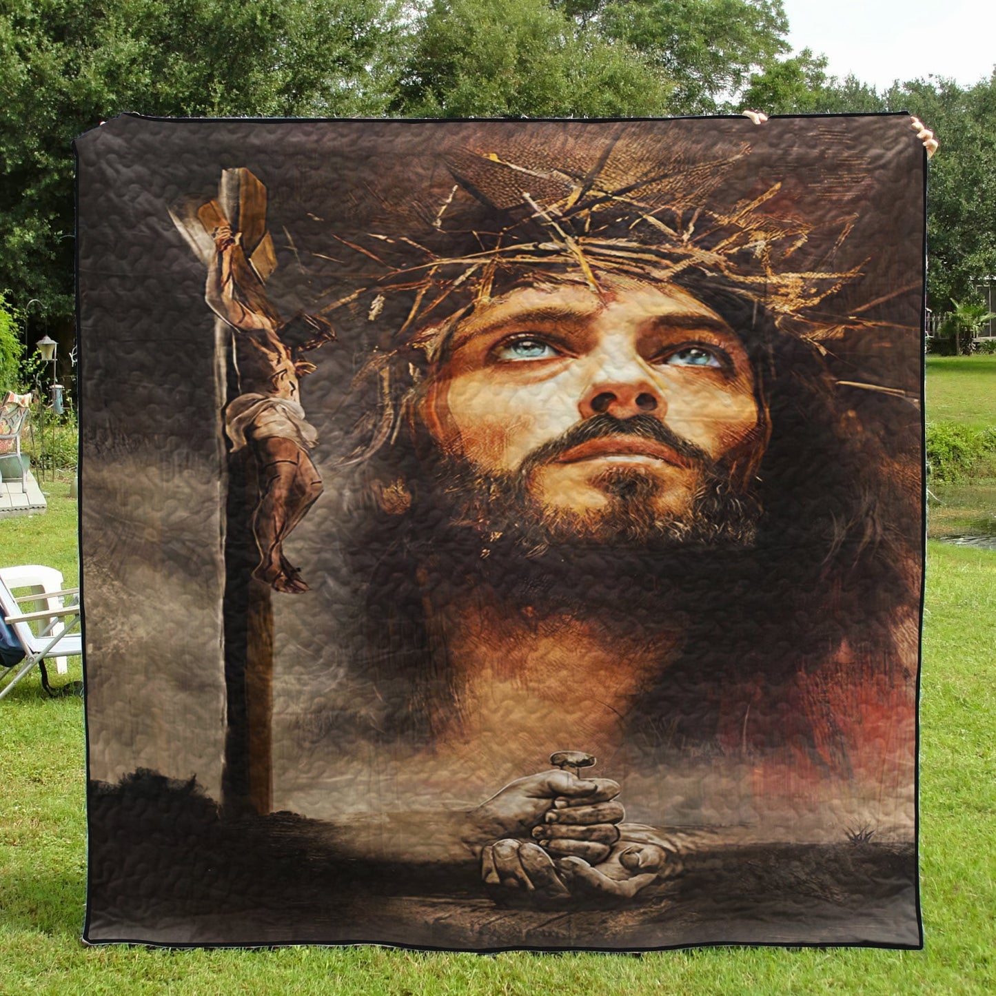 Christian The Life Of Jesus Quilt Blanket HN020607M