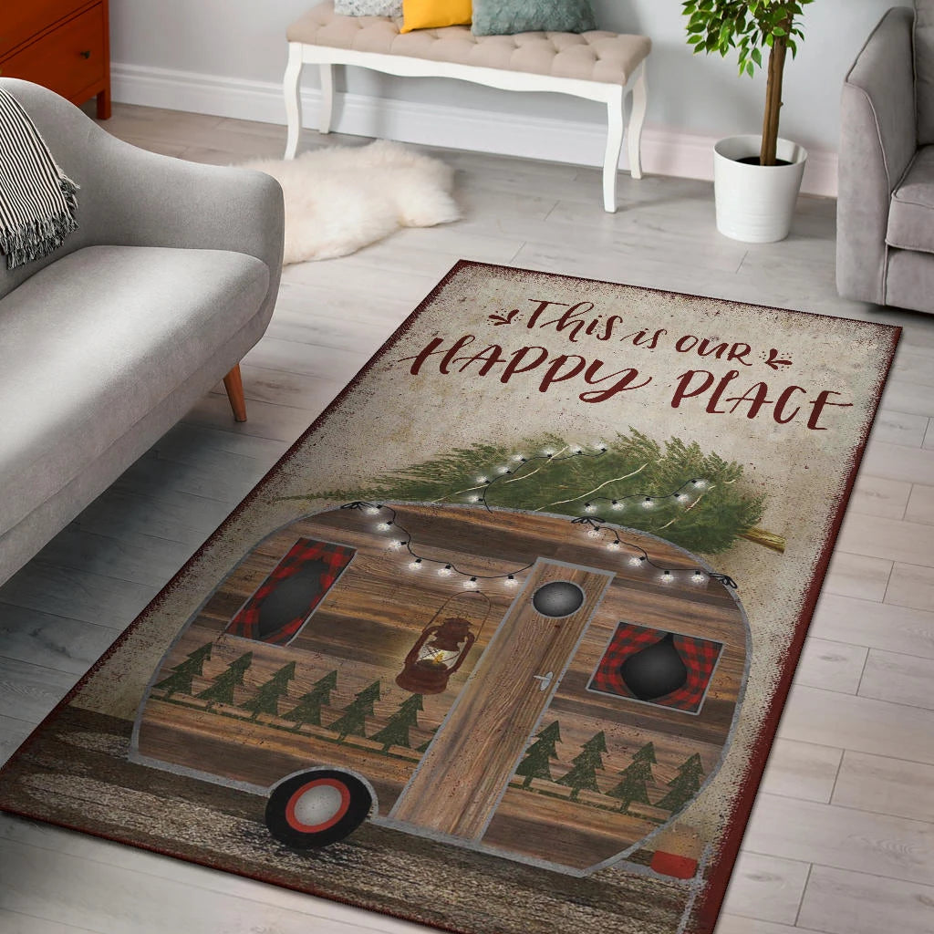 This Is Our Happy Place Area Rug Camping CLM1110378M Rug