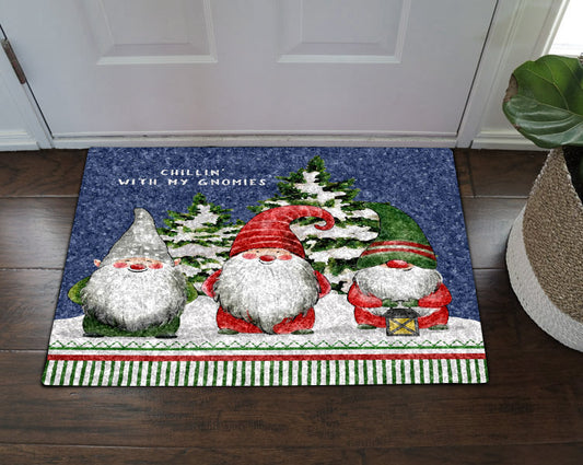 Three Gnome Christmas HN0711007D Non-slip Door mats