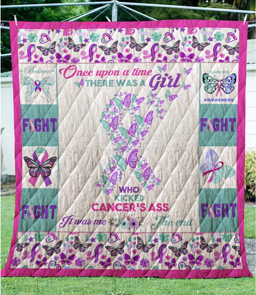 Thyroid Cancer CLM1611798 Quilt Blanket