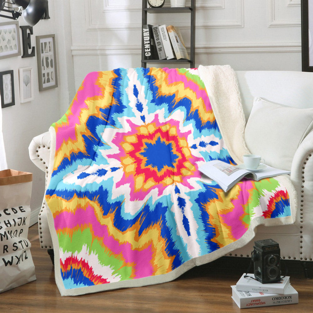 Tie Dye HT040945TT Sherpa Fleece Blanket